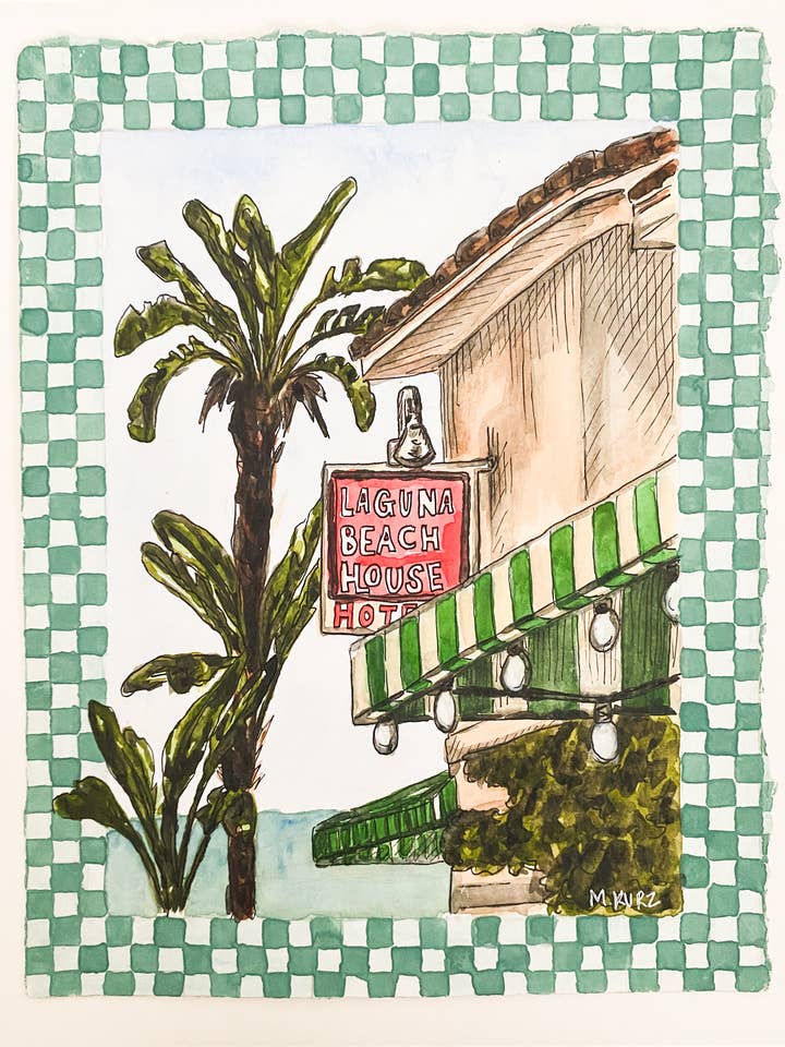 Laguna Beach Print for wholesale by Makenzie Kurz Art