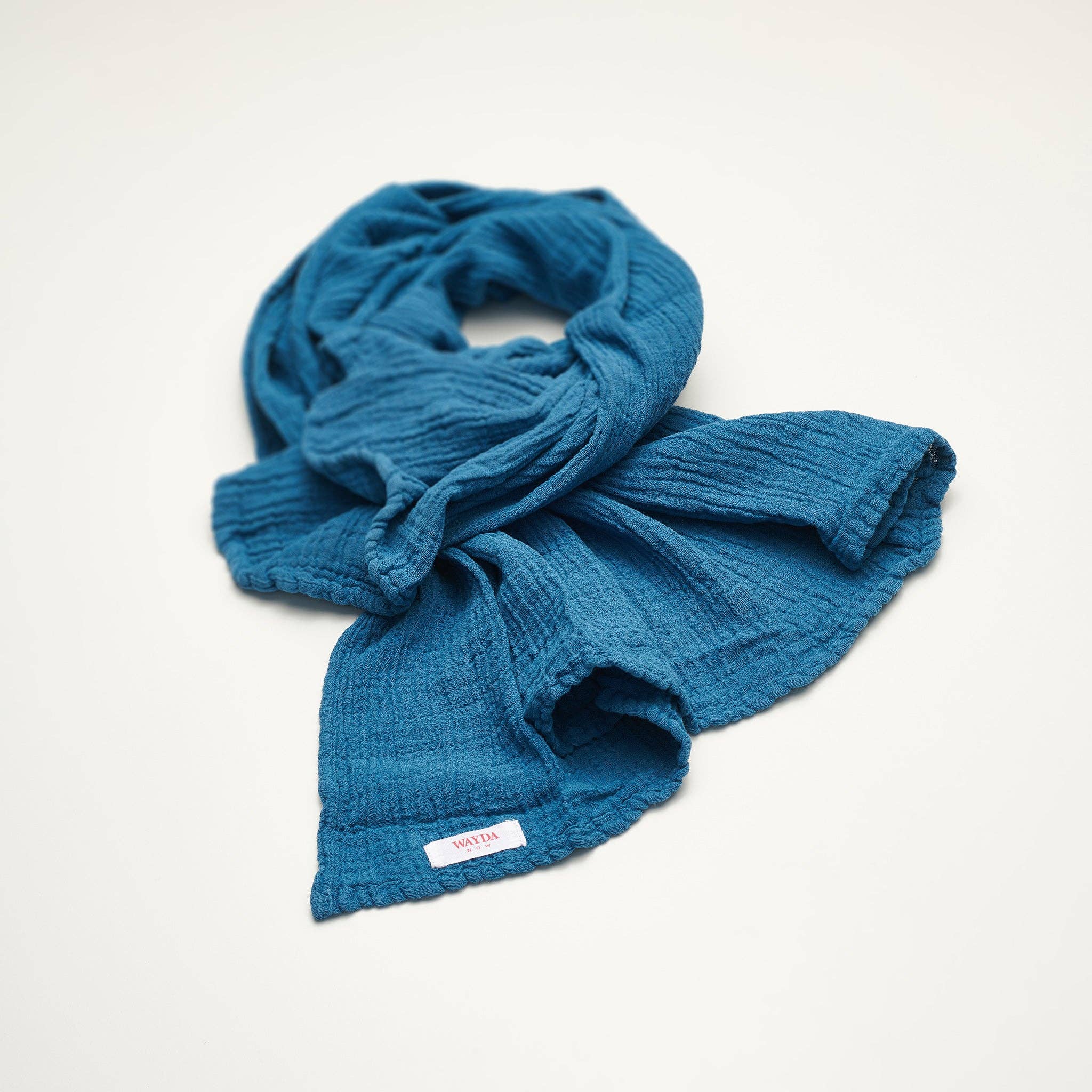 WAYDA - Vente Écharpe – femme - Bleu sarcelle1