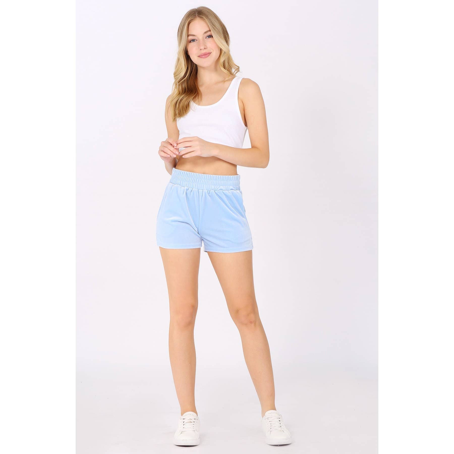 UP CLOTHING - Wholesale Shorts - Women's - Velour Shorts with Pockets4