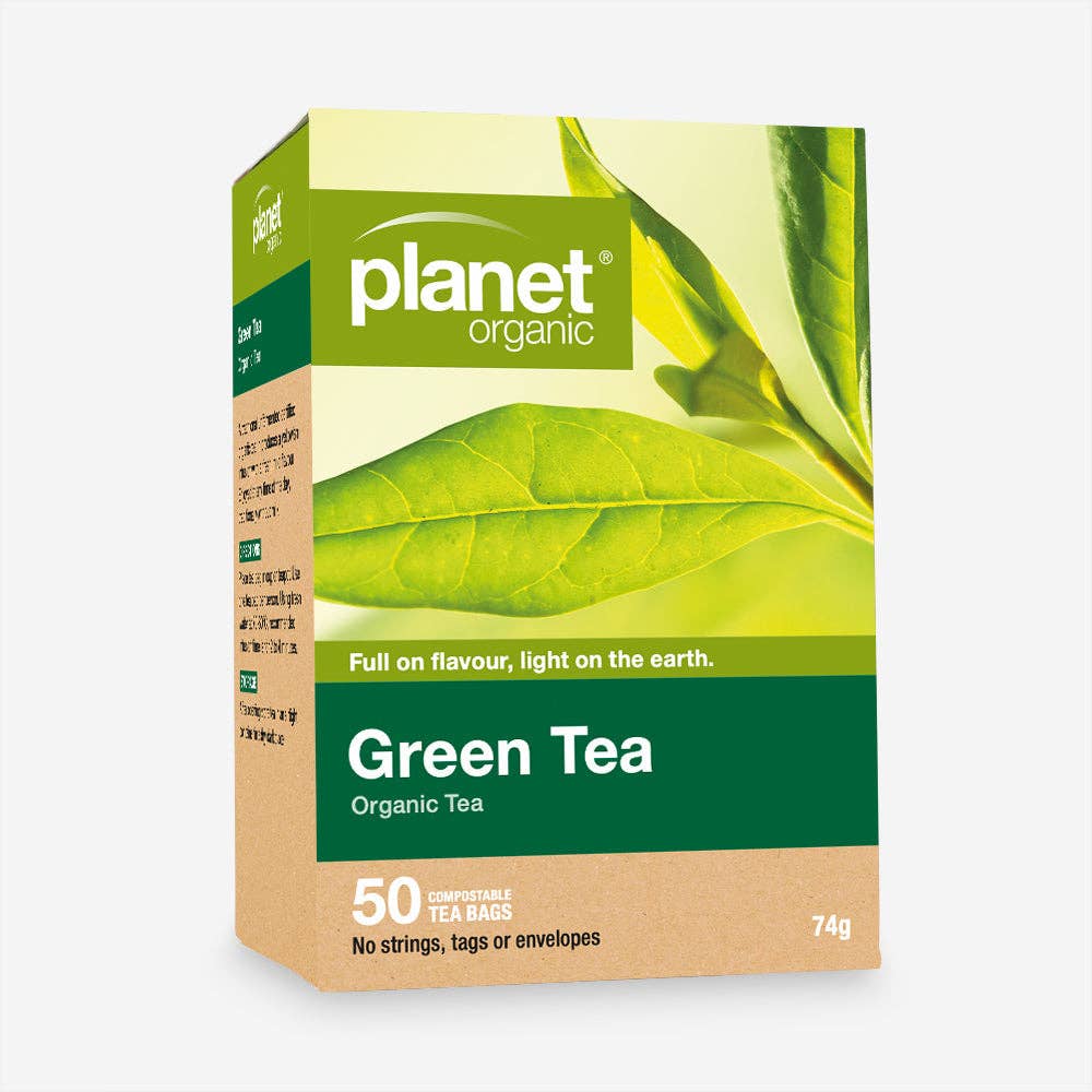 Planet Organic – wholesale Tepåsar – Grönt 50 Tepåsar - Certifierat Ekologiskt0
