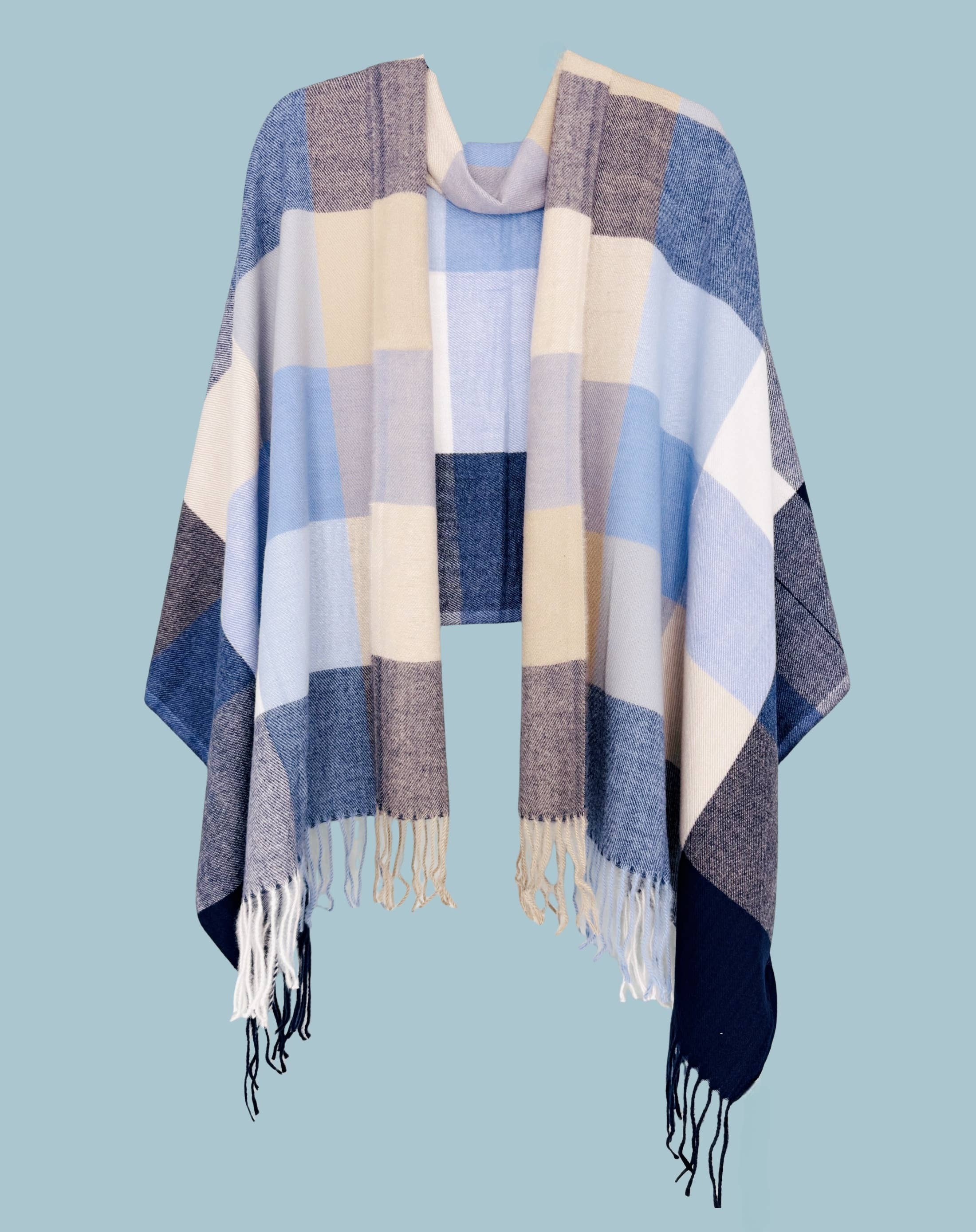 JC Sunny Fashion – Wrap - Mulher por atacado – 23 Cores! Manta Envolvente de Blocos de Cor Mais Suave que Caxemira10