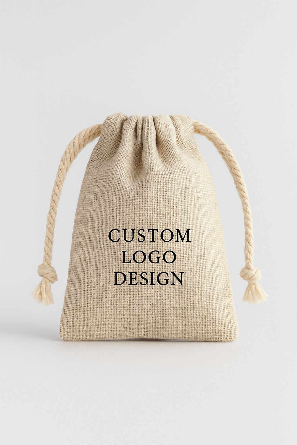 NomadWeave Ltd - Vendita all'ingrosso Astuccio - Donna - Sacchetto in Cotone con Coulisse – Borse Gioiello con Logo Personalizzato in 3 Misure4