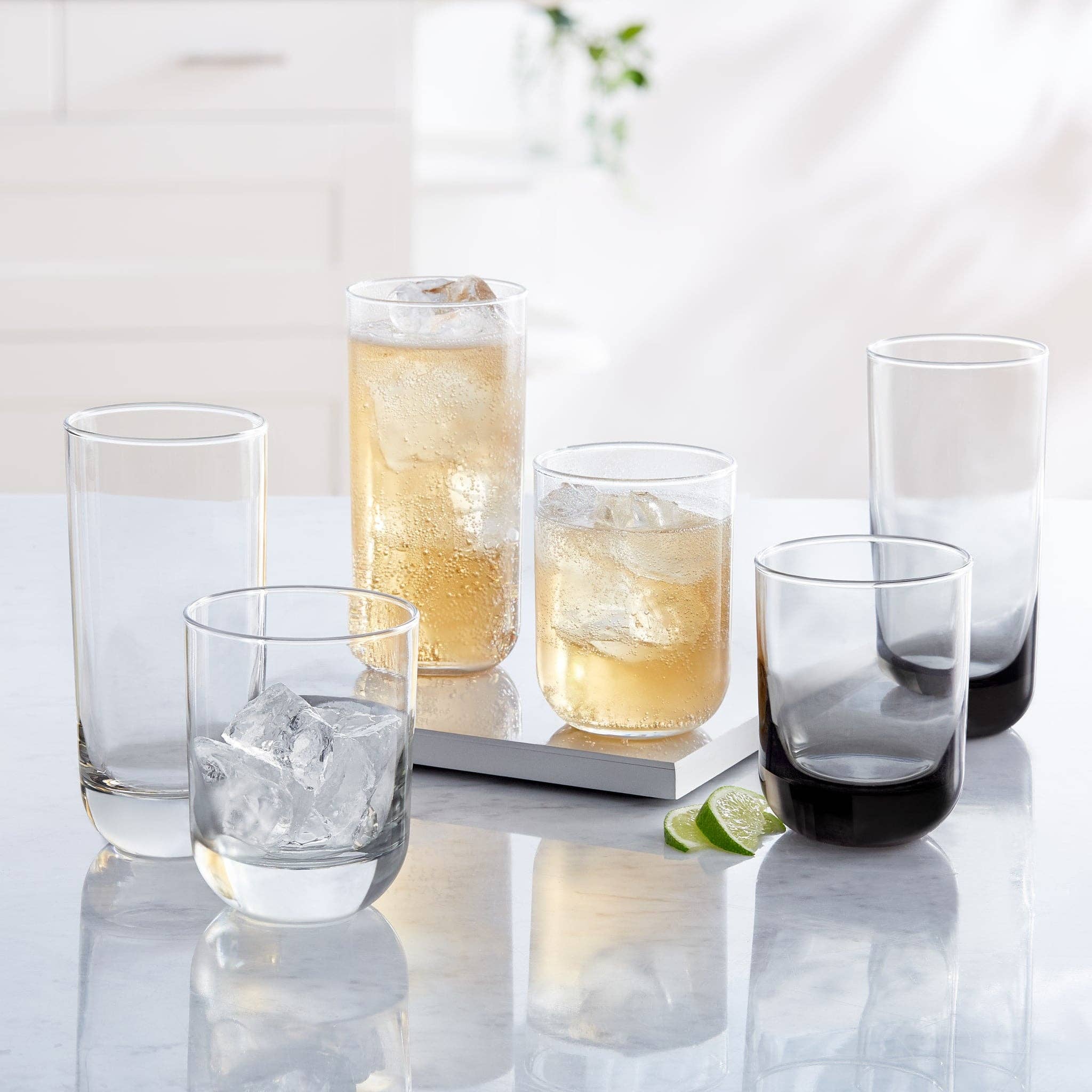 Libbey - Wholesale Cocktail/Liquor Glass - Libbey Polaris 16-Piece Tumbler and Rocks Glass Set, Clear4