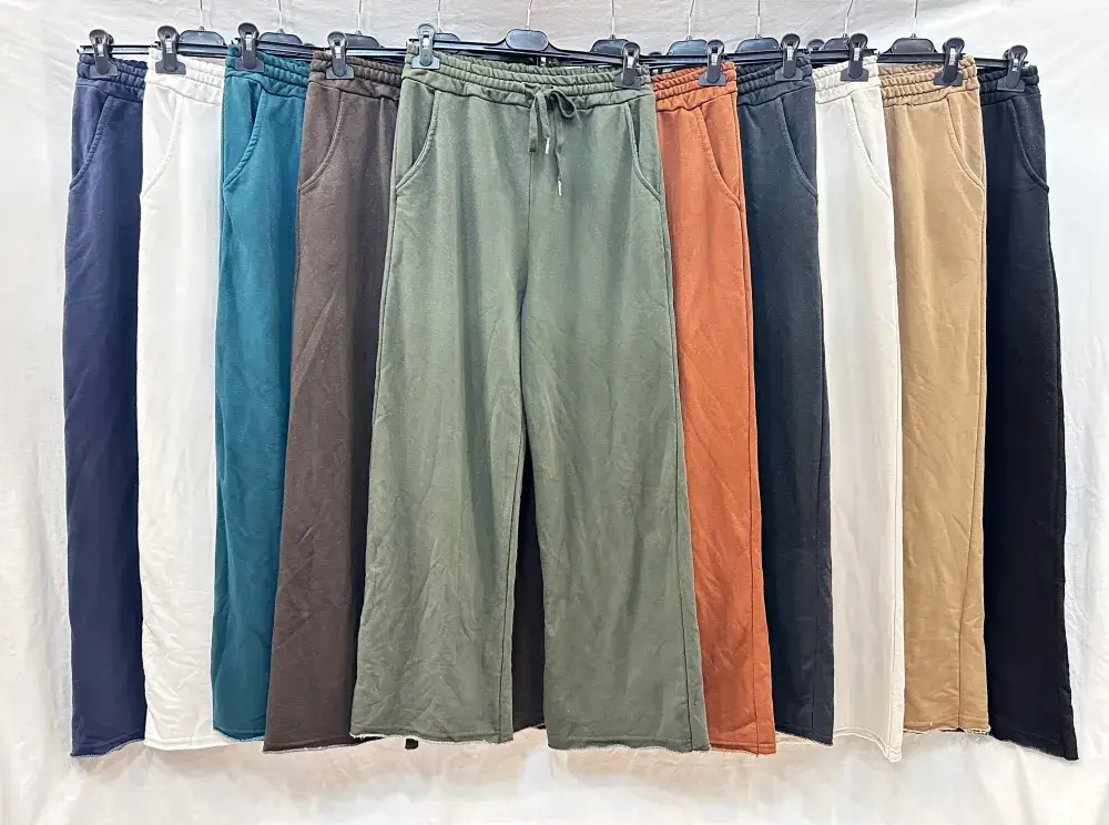 Mimi & Gogo - Wholesale Pants - Women's - Wide cotton thick joggers @36591_JLEpais15