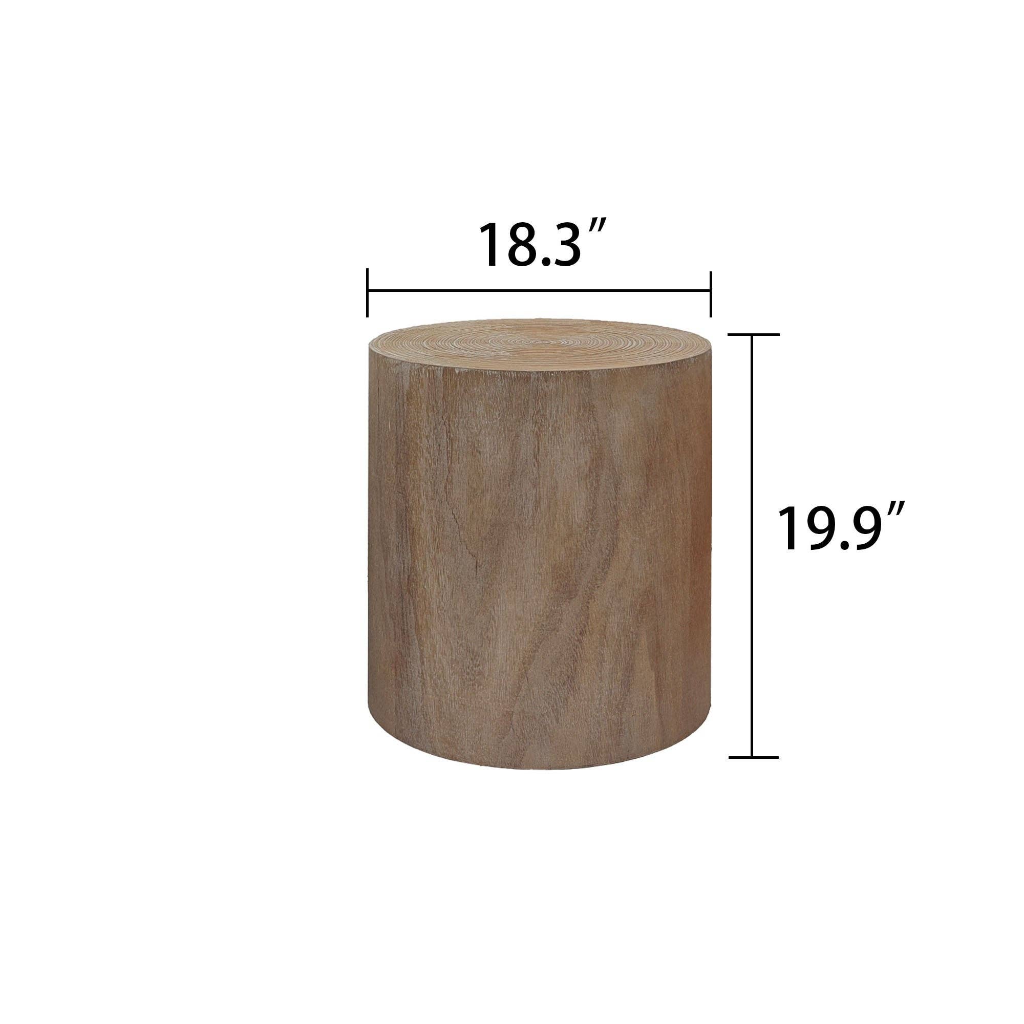 39F Inc. - Wholesale Coffee Table - Set of 3 Whitewashed Wood Coffee & End Tables, Plant Stands7