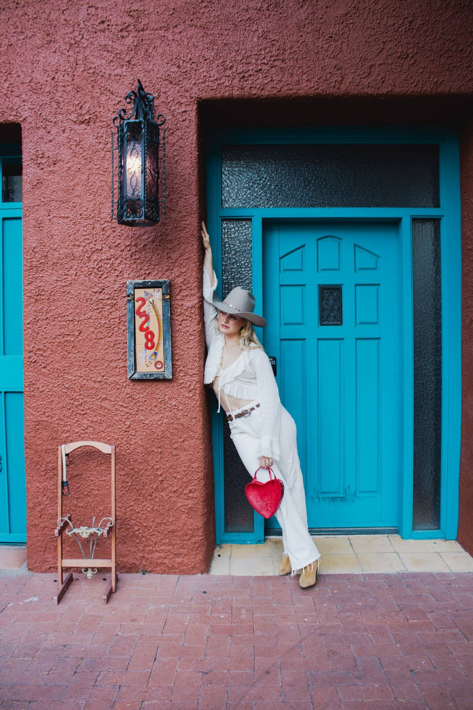 Adela Artisan Made LLC - Wholesale Crossbody Bag - Women's - Red Heart Leather Purse18