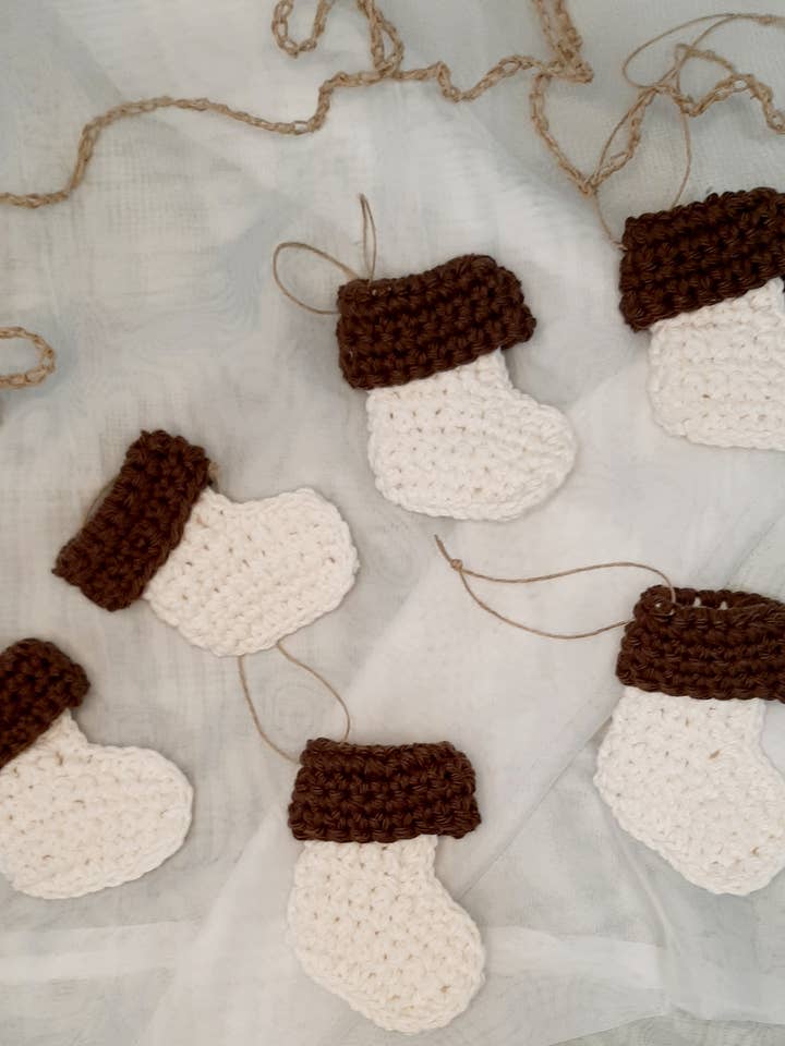 Juego de 6 mini botines - Decoración navideña para venta al por mayor de Bea'slittlestore