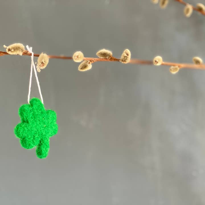 Wool Jamboree - Wholesale Ornament - Wool Felt Shamrock Ornament