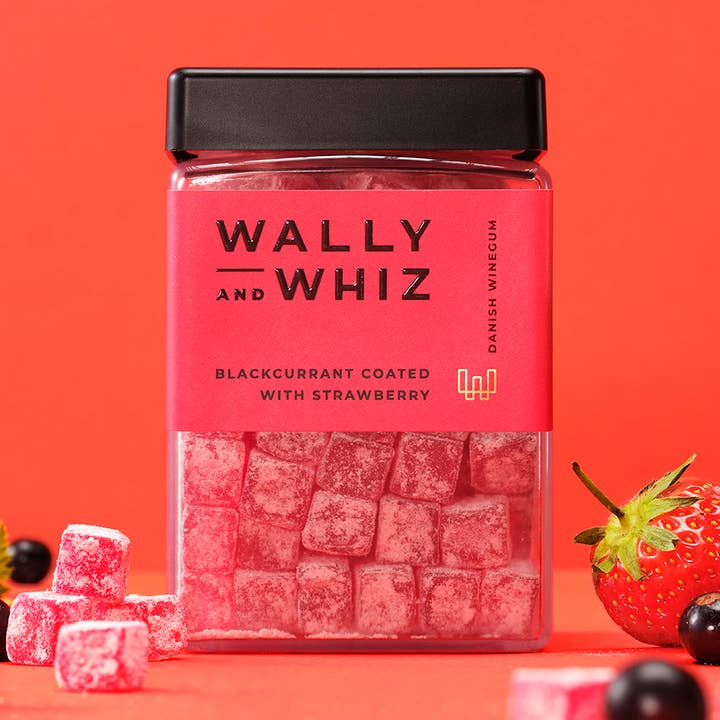 Wally & Whiz Blackcurrant With Strawberry 240g for wholesale by Sweetish- Swedish Candy Wholesale