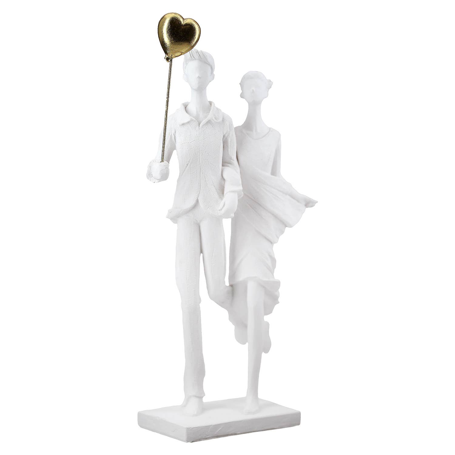 White Couple Sculpture H.31 cm for wholesale on Faire0