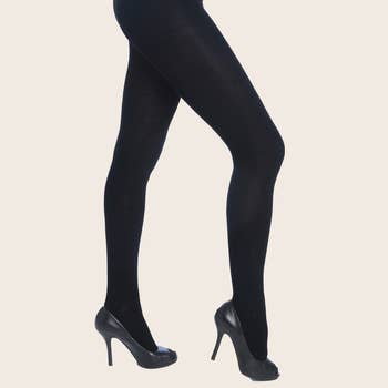 Wholesale Isadora Women Soft Opaque Control Tops Footless Lace Tights for  your store - Faire Canada