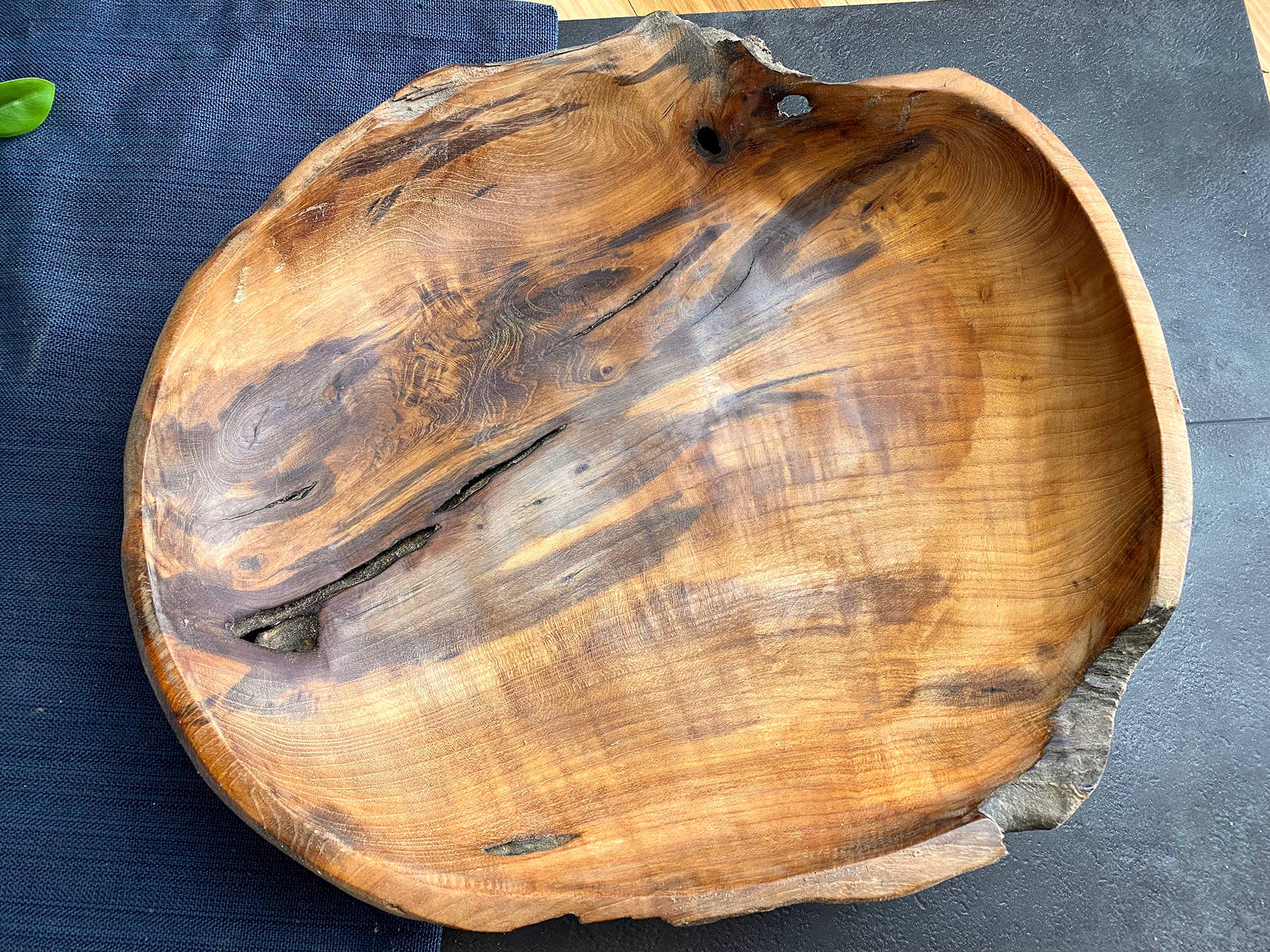 Tuckahoe Hardwoods - Wholesale Bowl - Large Live Edge Salvaged Teak Bowl - Hand Carved Wood Bowl4