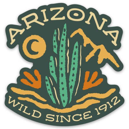 EARTHWILD - Wholesale Sticker - Arizona Wild Since 1912 Sticker