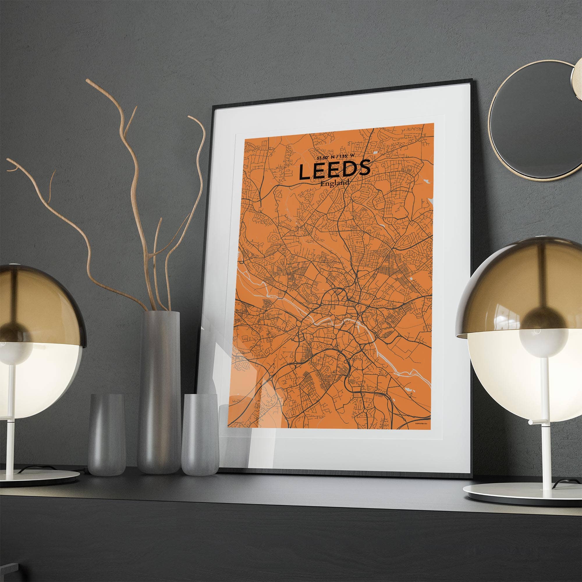OurPoster.com – wholesale Poster – Leeds karta affisch150