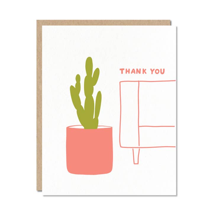 Odd Daughter Paper Co. - Wholesale Thank You Card - Cactus - Thank You Card