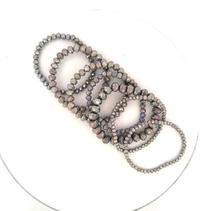 Nette Road Wholesale - Wholesale Armband met kralen - Armband met 7 strengen met glazen kralen1