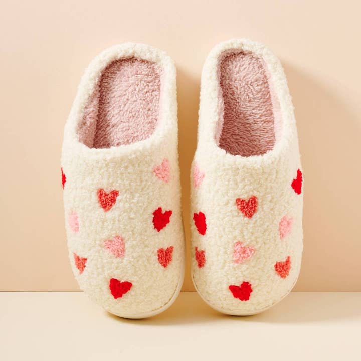 Frem - Wholesale Slippers - Women's - Chic Multi-Heart Home Slippers for Christmas Gift8