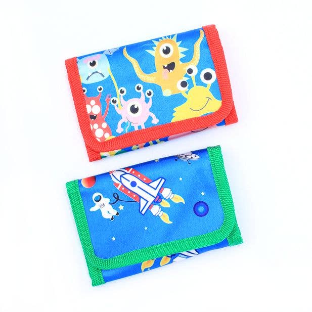 Inca UK - Wholesale Wallet - Kids - Space Rocket / Monster Print Wallet 11X7cm0