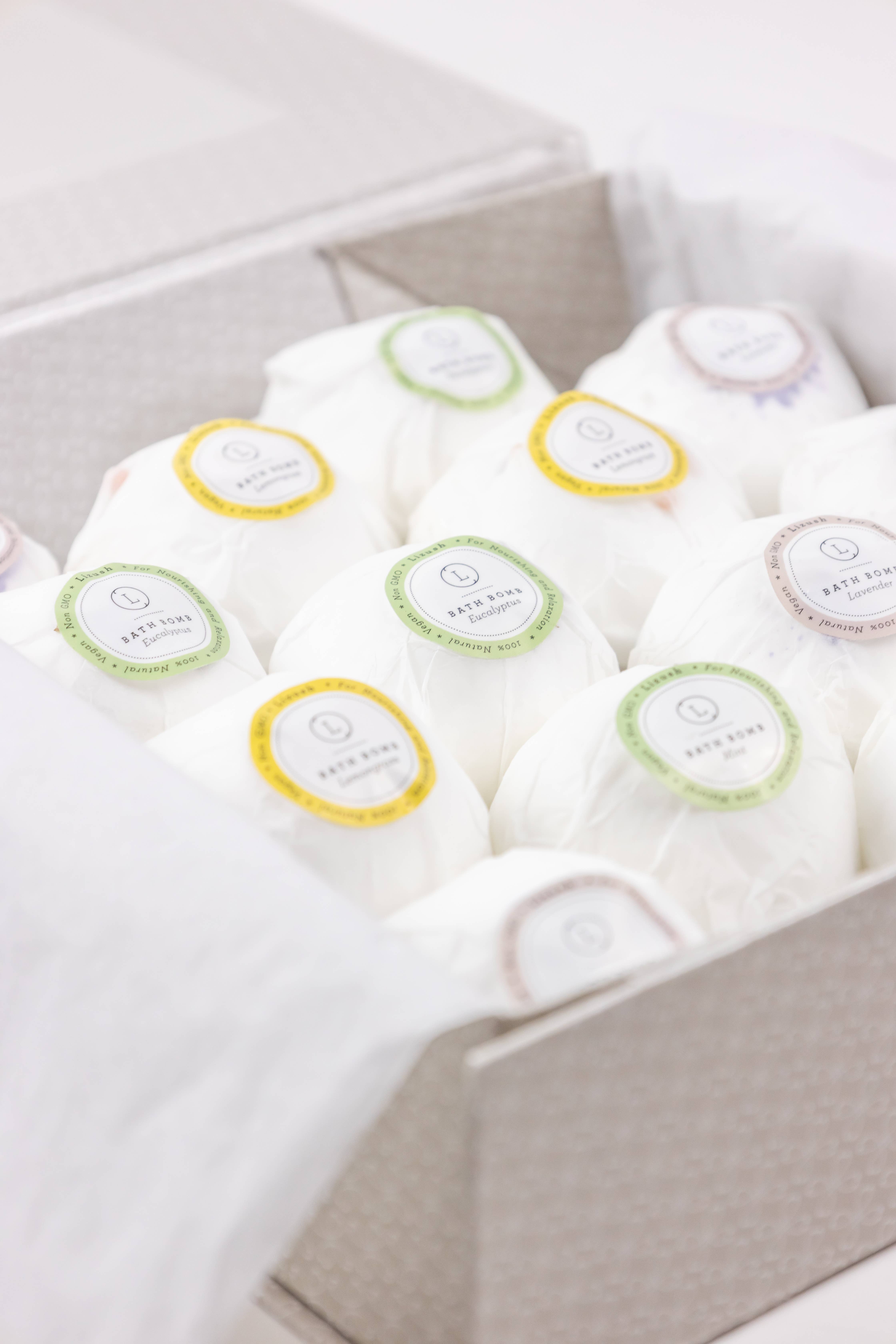 Lizush - Wholesale Bath Bomb/Fizz - Lavender Bath Bombs- Individually Wrapped - Bulk - Vegan8