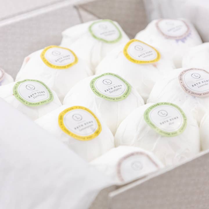 Lizush - Wholesale Bath Bomb/Fizz - Lavender Bath Bombs- Individually Wrapped - Bulk - Vegan8