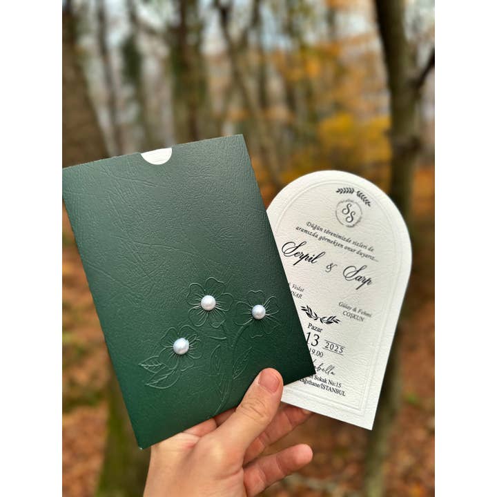 Faire Part Cards – wholesale Invitations – 100PCS Elegant Invitations for Events with RSVP Card