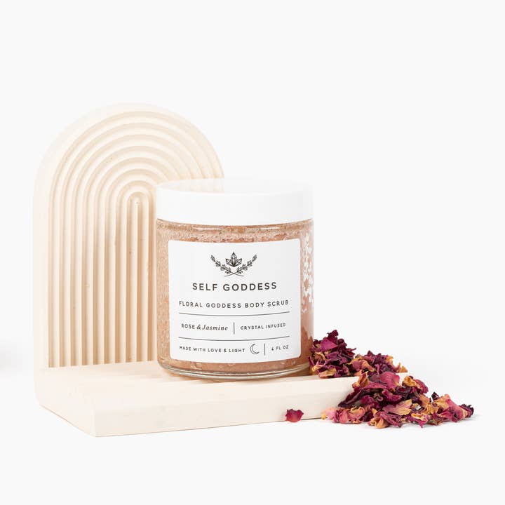 Floral Goddess Body Scrub - Crystal Infused for wholesale by Self goddess