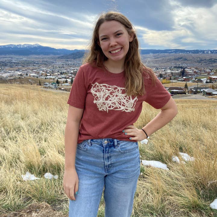 Antler State Tee for wholesale by 5518 Designs