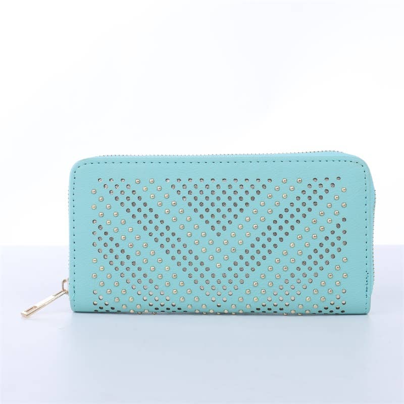 VIA FIORE - Wholesale Wallet - Women's - STUDDED DETAIL FASHION WALLET1