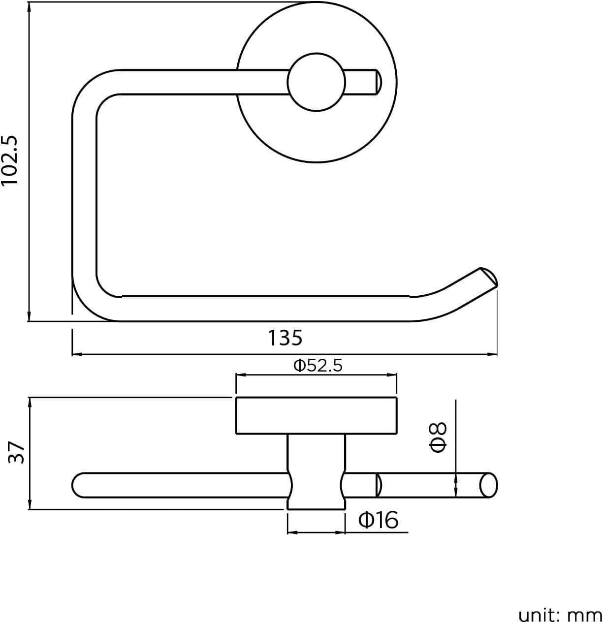 Bathroom4Less – wholesale Toilet paper holder – Modern Wall Mounted Round Toilet Roll Holder - Chrome2