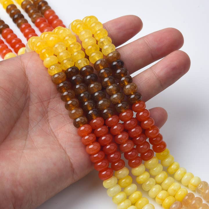 High Quality Bright Carnelian Rondelle Gemstone Bead, GRN506 for wholesale by findings4uGem