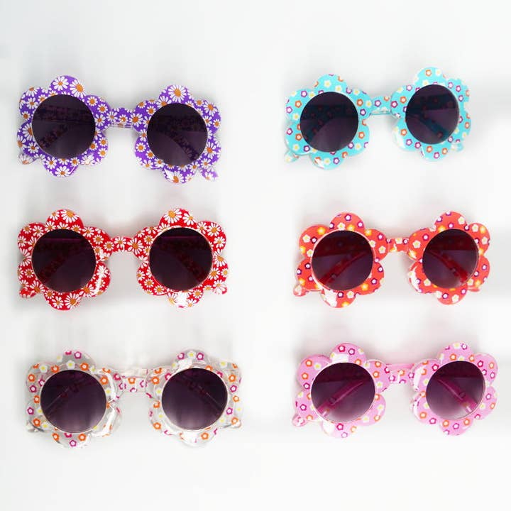 KiddieKickz - Wholesale Sunglasses - Kids - Multi-color Fashionable Children's Sunflower Sunglasses1