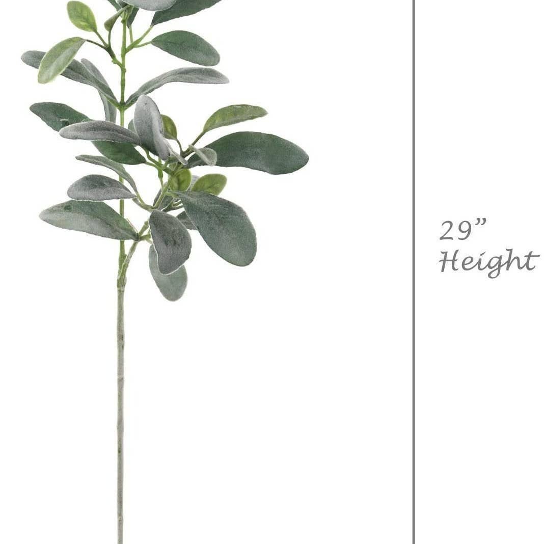 Larksilk – Flores artificiais por atacado – Flor falsa de orelha de cordeiro de 29" - Haste decorativa realista1