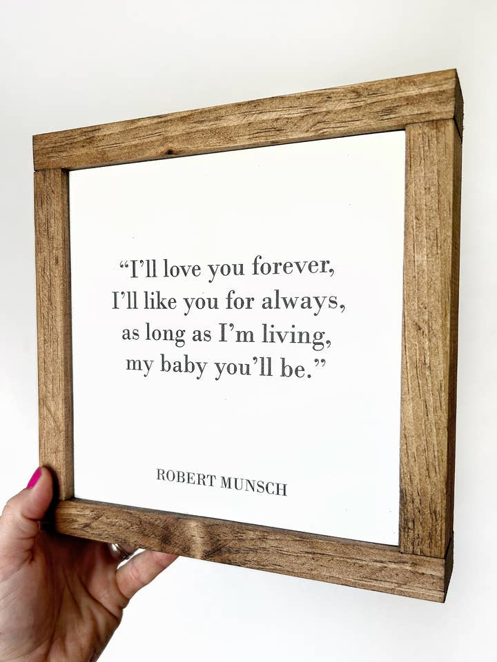 Bordje van Robert Munsch Nursery voor wholesale door Jordan Station Creations