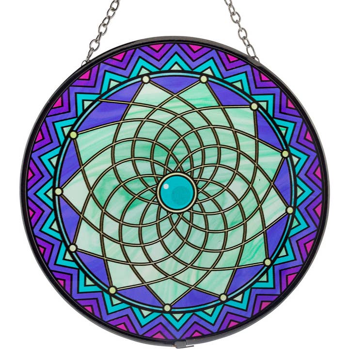 Kheops International - Wholesale Suncatcher - Glass Suncatcher 6in - Dreamcatcher (Each)
