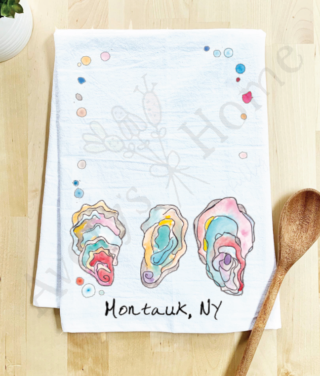 Avery's Home - Vente Torchons - Torchon Personnalisable Souvenir Océan Coquilles d'Huître20