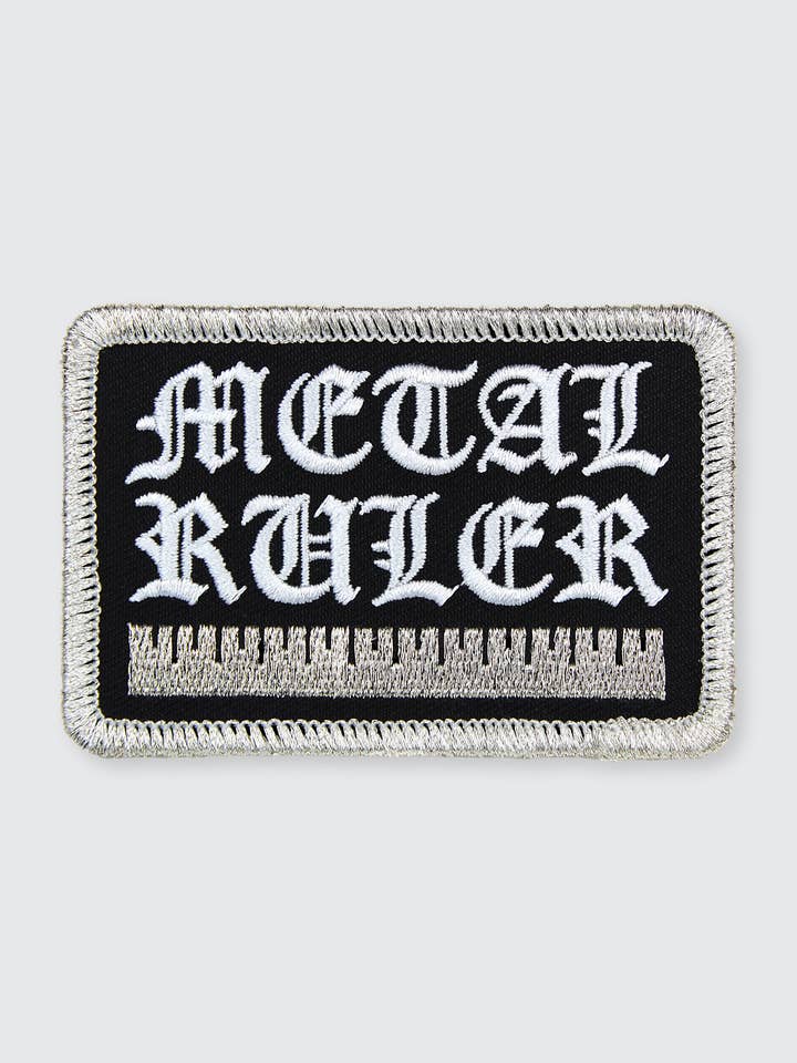 Metal Ruler • Patch for wholesale by Pin Museum