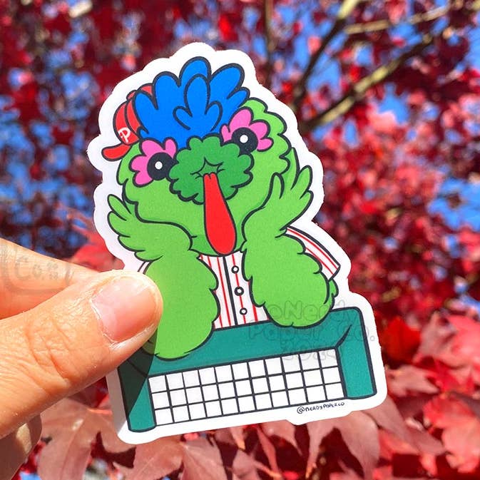 Eagle-Eyed Phanatic - Hand Drawn Waterproof Vinyl Sticker for wholesale by NERDY PAPER CO.