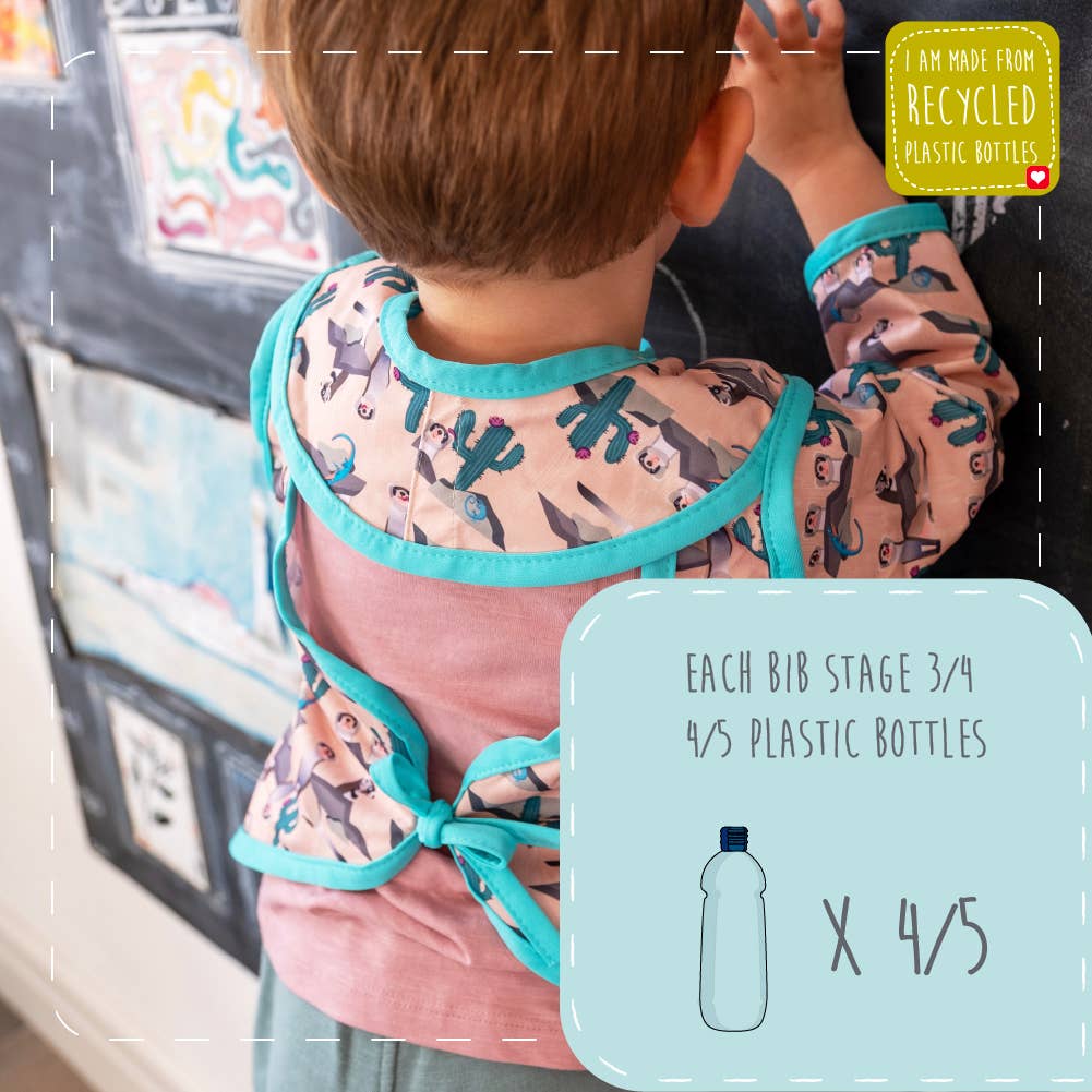 Close – wholesale Bib – Baby – Close Pop-in Long-sleeved Waterproof Coverall Weaning Bib9