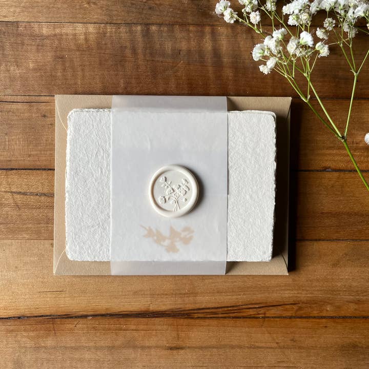 Vine Illustration - Letterpressed Set (Gold Sawdust Paper) for wholesale by Bat Flower Press