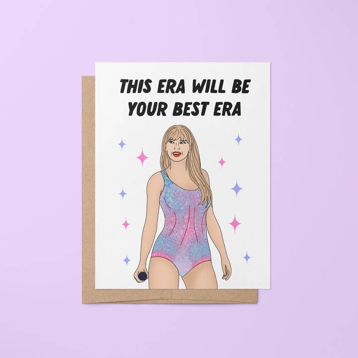 This era will be your best era greeting card for wholesale by MangoIllustrated