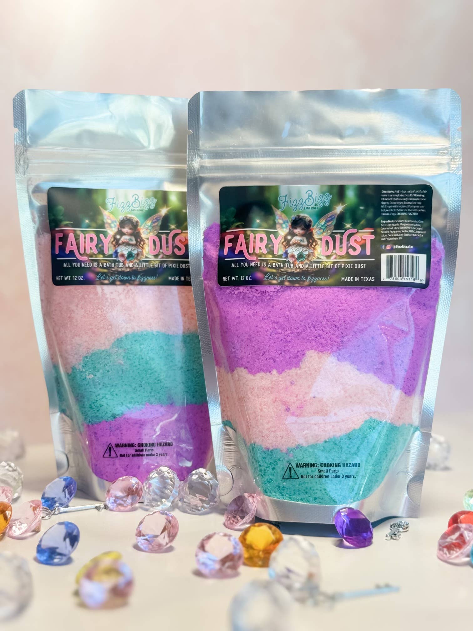 Fizz Bizz LLC - Venta al por mayor Sales de baño - Fairy Dust - Sales de baño para niños1
