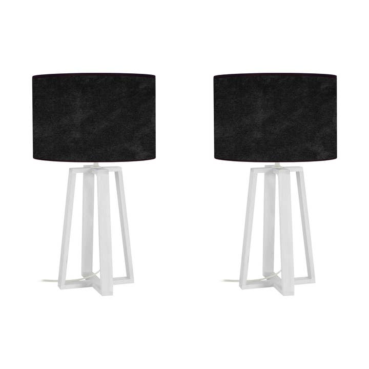 MANON B-LT2 - Hvid Træ Kolonne sengelampe for engroshandel hos Tosel Shop