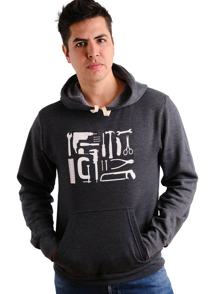 Men’s Tools Hoodie — Organic cotton for wholesale by PLB Design