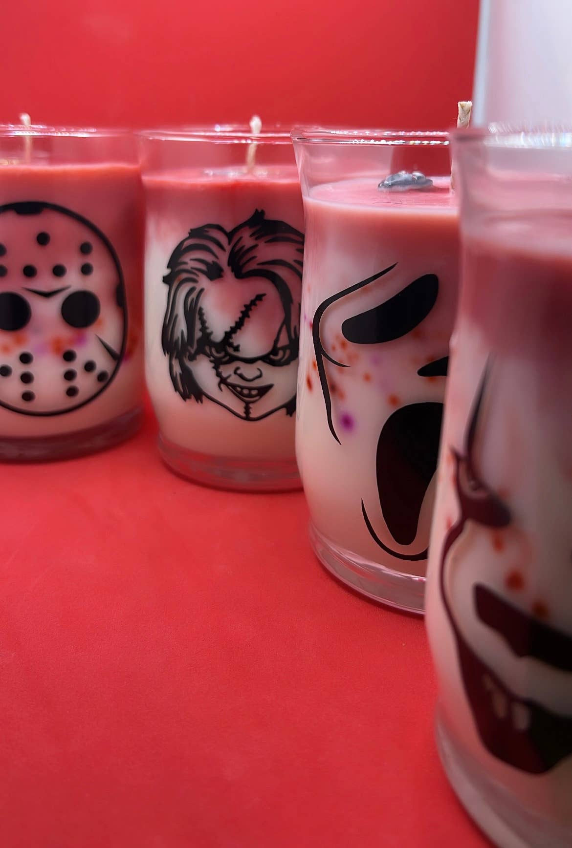 WaterBruja - Wholesale Jar/Filled Candle - Ghostface Candle, Horror Candle, Scream Candle, Character3