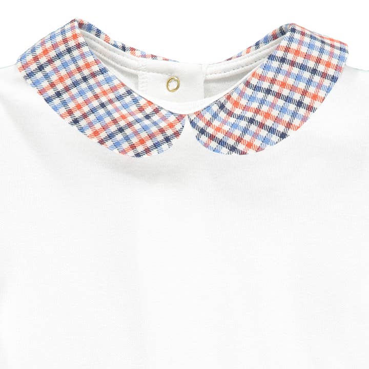 Body pour bébé avec col à carreaux pour la vente par Tilian Kids