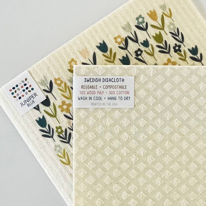 Juniper Blue - Wholesale Dishcloth - Wildwood Swedish Dishcloth1