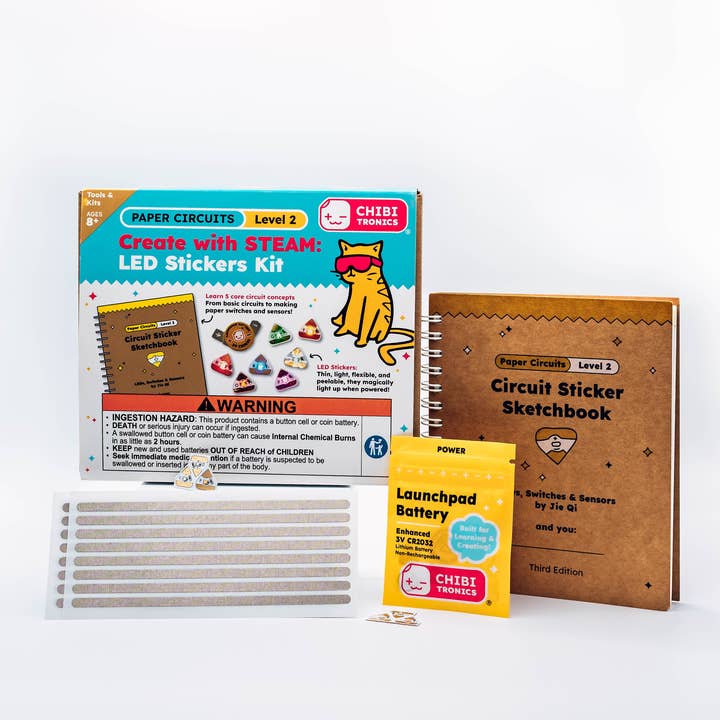 Skab med STEAM: LED-kredsløbsklistermærkesæt - NIVEAU 2 for engroshandel hos Chibitronics