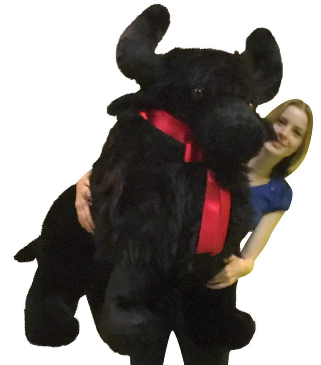 Big Plush - Wholesale Stuffed/Plush Toy - Kids & Baby - American Made Giant Stuffed Black Buffalo 44 Inches Soft Big