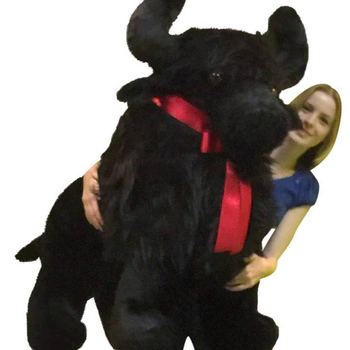 Big Plush - Wholesale Stuffed/Plush Toy - Kids & Baby - American Made Giant Stuffed Black Buffalo 44 Inches Soft Big0
