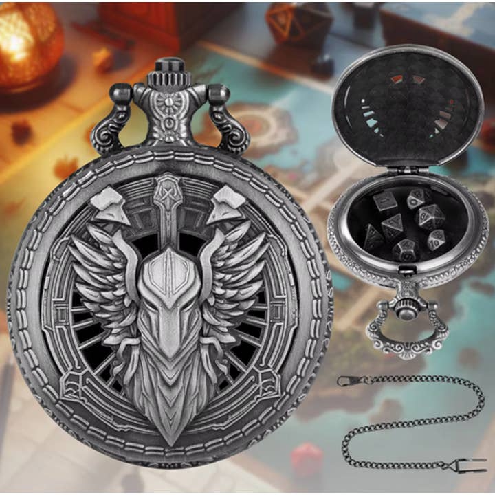 Tabletop Dominion Limited – wholesale Fickur – Unisex – Himmelsk Mästare | Fodral till Fickur | Forntida Silver